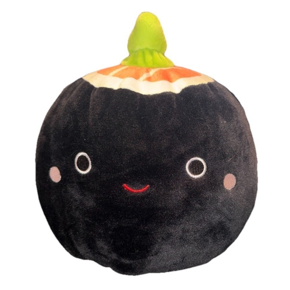 SQUISHMALLOW 8" SHOZO THE BLACK SUSHI ROLL Food Plush Stuffed Animal KELLYTOY